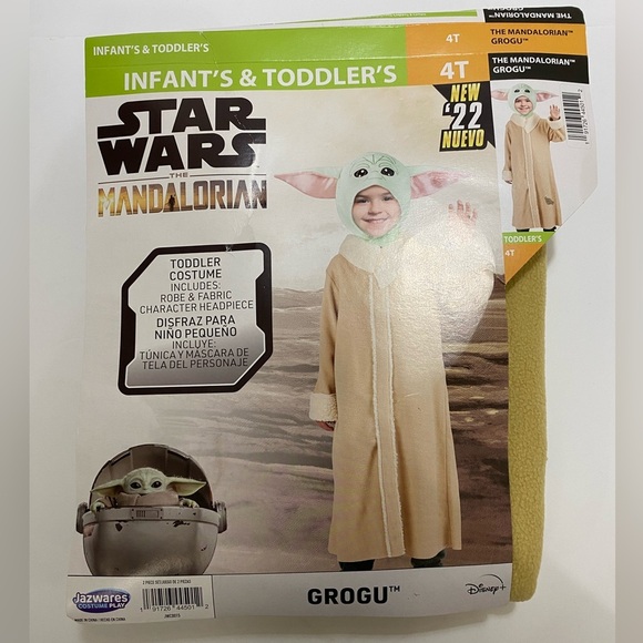 🎃🎃BABY YODA COSTUME 3-4T 🎃🎃 - Picture 4 of 5